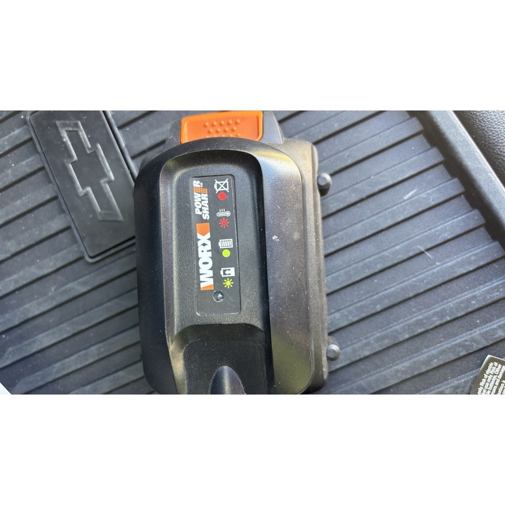 Worx 20 Works Max Lithium Battery And Charger New Great For Backup, Etc. C